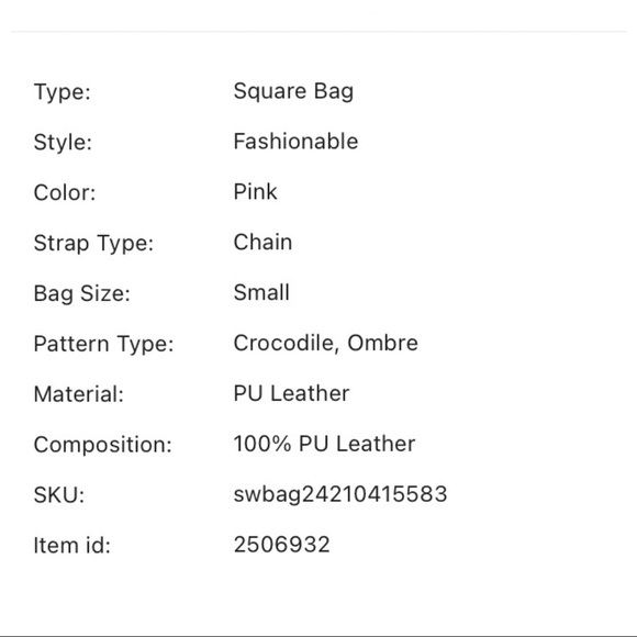 Crocodile Ombré pink | blue  | gold chain | crossbody mini bag - Picture 4 of 12